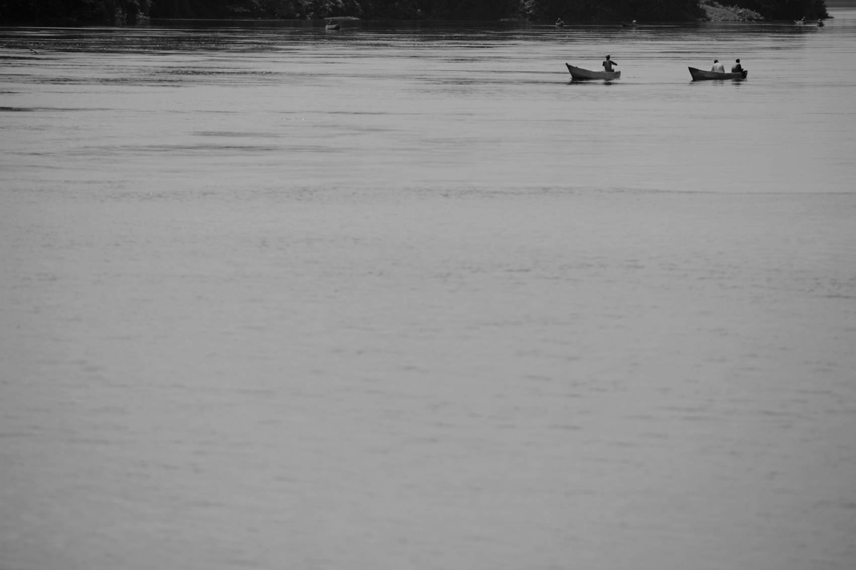 Boats on a river
